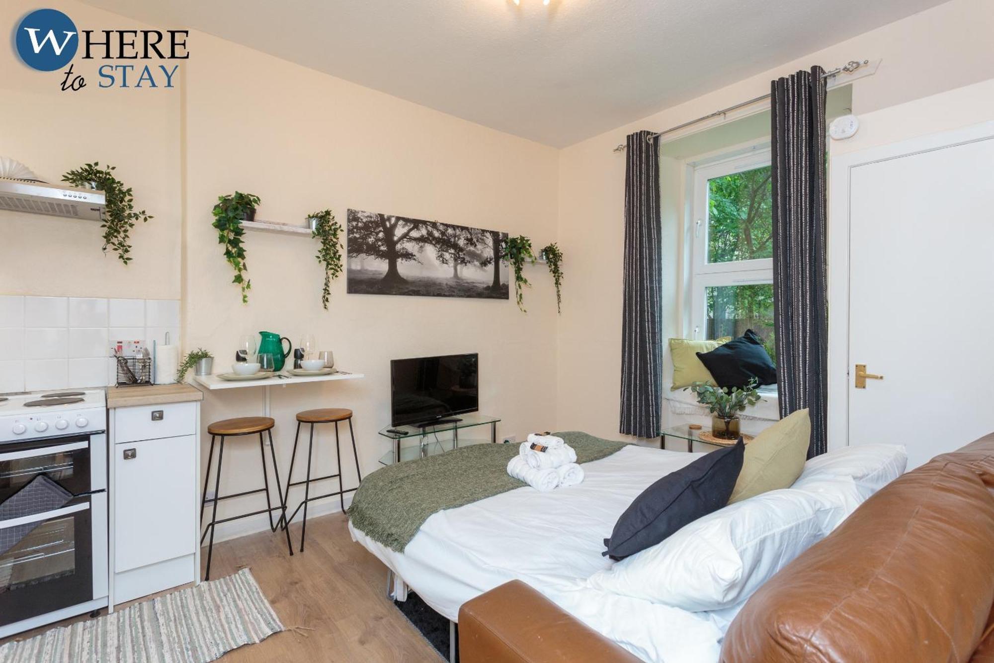 Cosy 1 Bed Flat Near City Centre Appartement Edinburgh Kamer foto